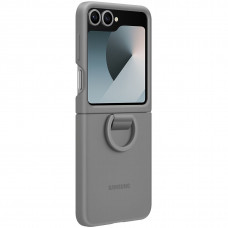 Чохол-накладка Samsung Silicone Cover with Ring для Samsung Galaxy Flip 6 Gray (EF-PF741TJEGUA) Чохол-накладка Samsung Silicone Cover with Ring для Samsung Galaxy Flip 6 Gray (EF-PF741TJEGUA)