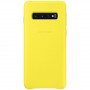 Чохол-накладка Samsung Leather Cover для Samsung Galaxy S10 SM-G973 Yellow (EF-VG973LYEGRU)