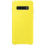 Чохол-накладка Samsung Leather Cover для Samsung Galaxy S10+ SM-G975 Yellow (EF-VG975LYEGRU)