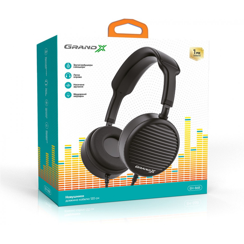 Навушники Grand-X EH-86B Black