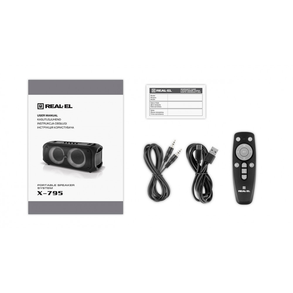 Акустична система REAL-EL X-795 Black