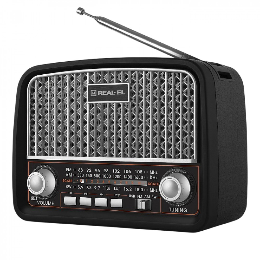 Радіоприймач REAL-EL X-520 Black