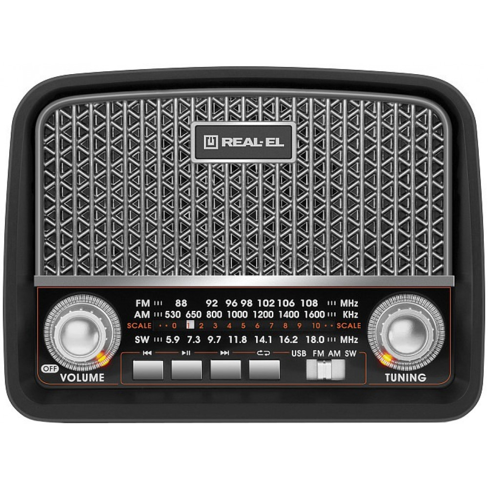 Радіоприймач REAL-EL X-520 Black
