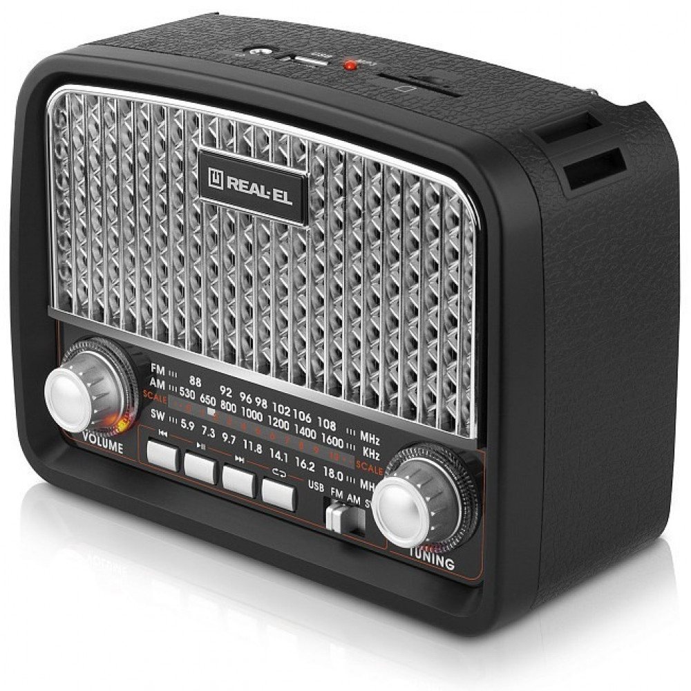 Радіоприймач REAL-EL X-520 Black