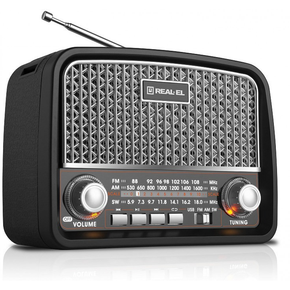 Радіоприймач REAL-EL X-520 Black