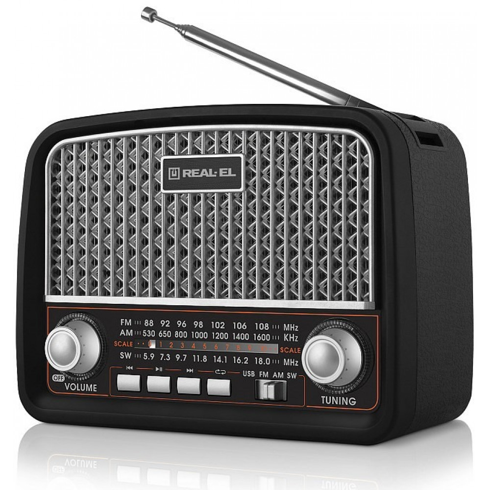 Радіоприймач REAL-EL X-520 Black