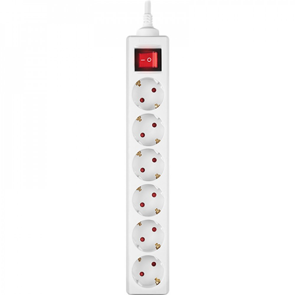 Фільтр живлення REAL-EL RS-6 Protect M 1.8м White (EL122300031)