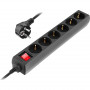 Фільтр живлення REAL-EL RS-6 Protect M 1.8м Black (EL122300032) Фільтр живлення REAL-EL RS-6 Protect M 1.8м Black (EL122300032)