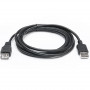 Кабель REAL-EL Pro USB - USB V 2.0 (M/F), 2 м, чорний (EL123500028)