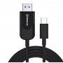 Кабель REAL-EL CHD-180 HDMI - USB Type-C (M/M), 1.8 м, Black (EL123500044)