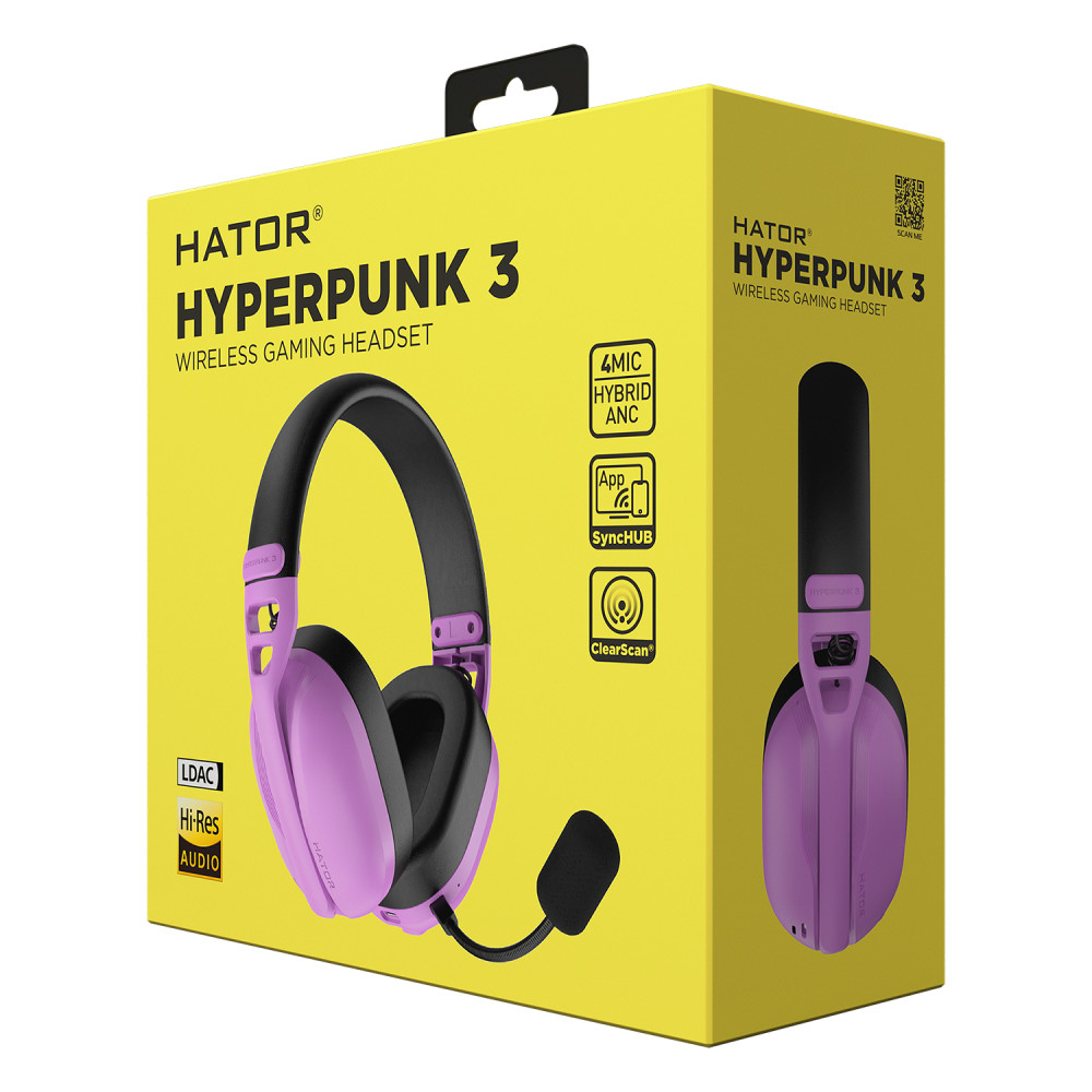 Гарнiтура Hator Hyperpunk 3 Wireless Cyber Violet (ESH19)