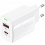 Зарядний пристрій Foneng EU66 (USBх3A, USB-Cх3A) 20W White (EU66-CH-W)