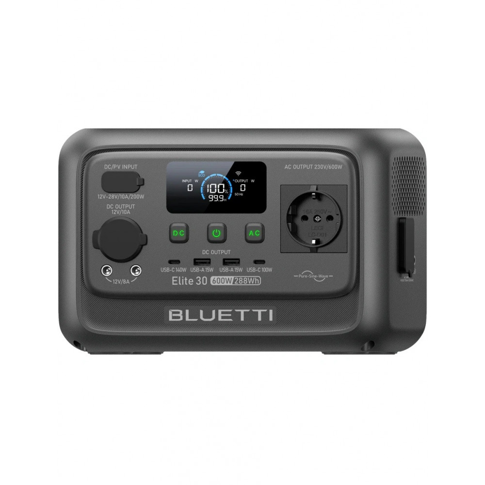 Зарядна станція Bluetti Elite 30 V2, 600W, 288Wh
