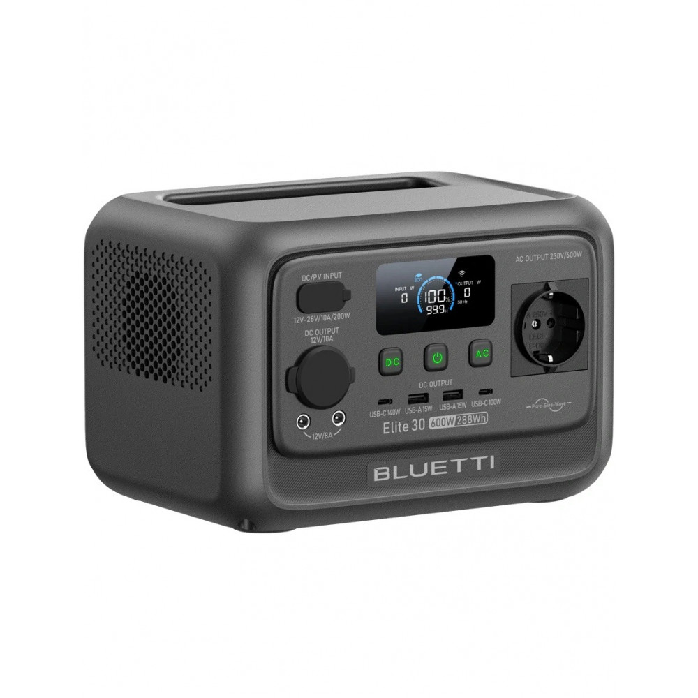 Зарядна станція Bluetti Elite 30 V2, 600W, 288Wh