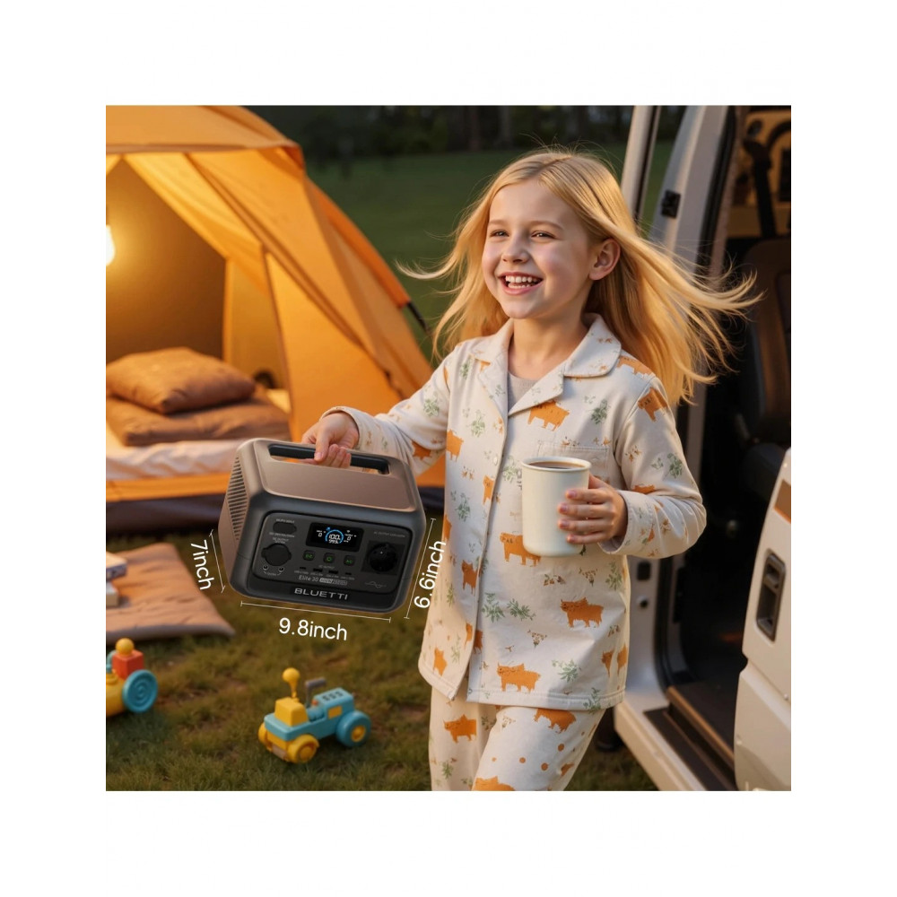 Зарядна станція Bluetti Elite 30 V2, 600W, 288Wh
