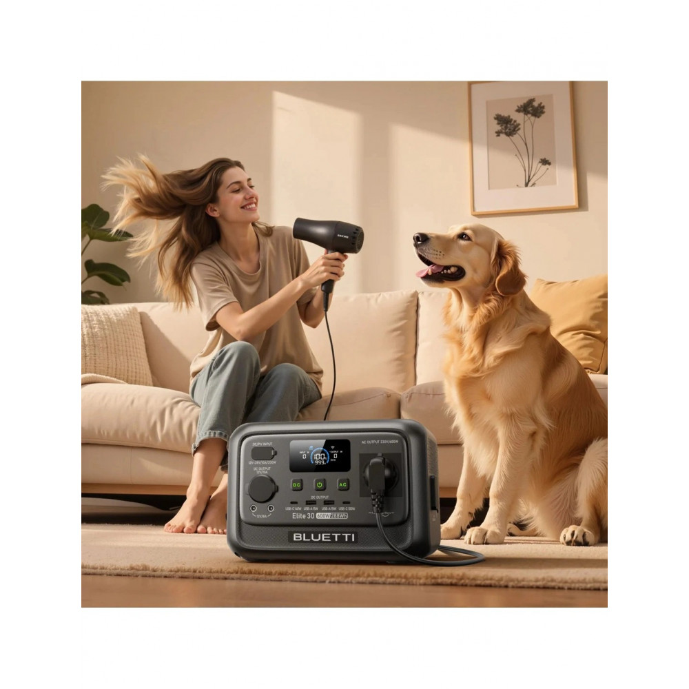 Зарядна станція Bluetti Elite 30 V2, 600W, 288Wh