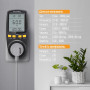 Енергометр цифровий (W/V/A/C/Hz/KWh) СolorWay для розетки (16A/3680W) (CW-VM16-02D)