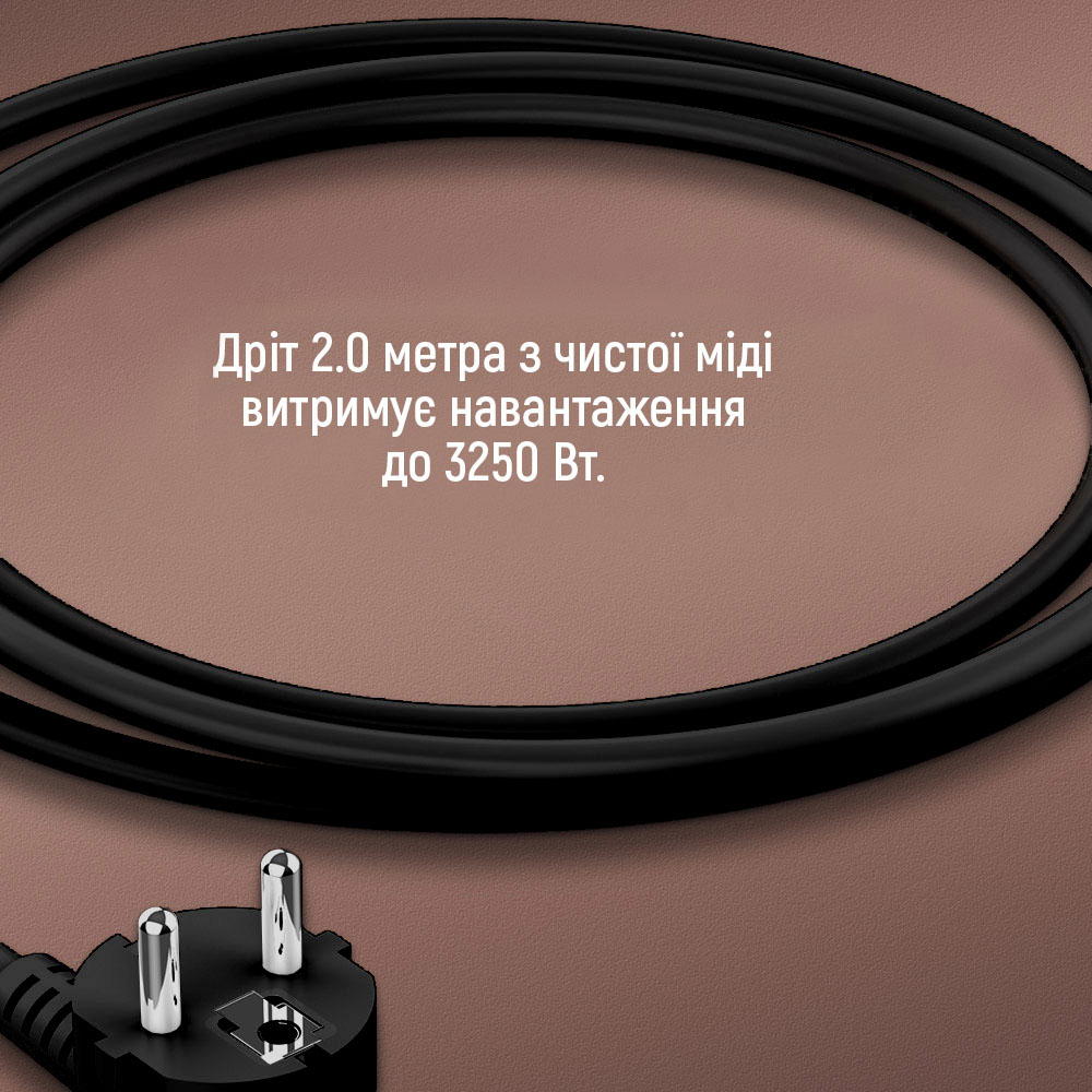 Фільтр живлення ColorWay CW-CHE34PDB GaN3 Pro PD 65W (2USB-A + 2 TYPE-C) 3 розетки, 4 USB, 2 м, чорний