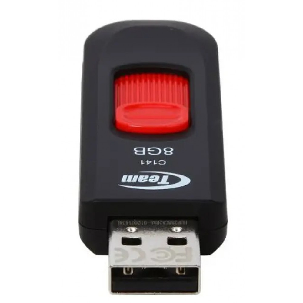 Флеш-накопичувач USB  8GB Team C141 Red (TC1418GR01)