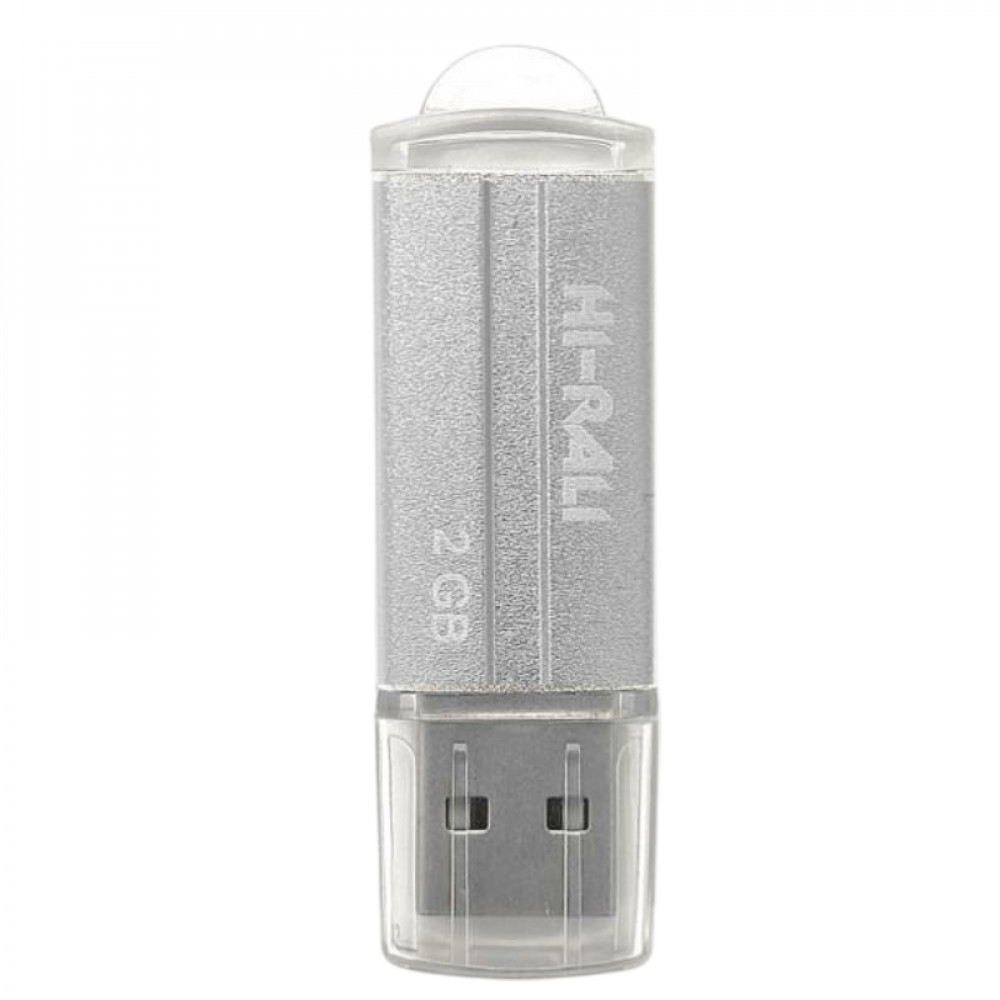 Флеш-накопичувач USB 2GB Hi-Rali Corsair Series Silver (HI-2GBCORSL)