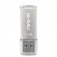 Флеш-накопичувач USB 2GB Hi-Rali Rocket Series Silver (HI-2GBRKTSL)