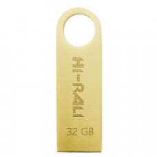 Флеш-накопичувач USB 32GB Hi-Rali Shuttle Series Gold (HI-32GBSHGD) Флеш-накопичувач USB 32GB Hi-Rali Shuttle Series Gold (HI-32GBSHGD)