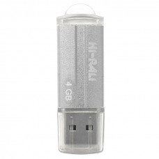 Флеш-накопичувач USB 4GB Hi-Rali Corsair Series Silver (HI-4GBCORSL)
