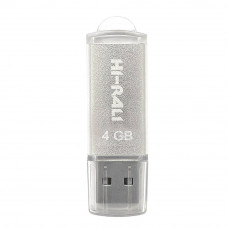 Флеш-накопичувач USB 4GB Hi-Rali Rocket Series Silver (HI-4GBVCSL)