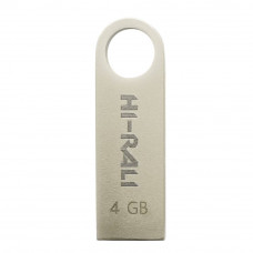 Флеш-накопичувач USB 4GB Hi-Rali Shuttle Series Silver (HI-4GBSHSL)