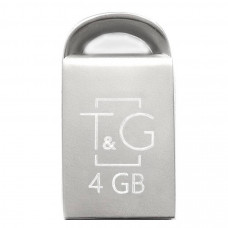 Флеш-накопичувач USB 4GB T&G 107 Metal Series Silver (TG107-4G)
