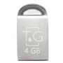 Флеш-накопичувач USB 4GB T&G 107 Metal Series Silver (TG107-4G)