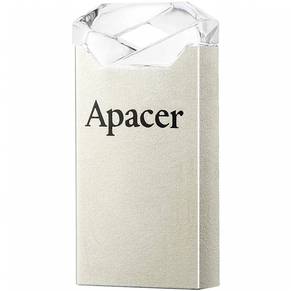 Флеш-накопичувач USB 64GB Apacer AH111 Silver/Crystal (AP64GAH111CR-1)