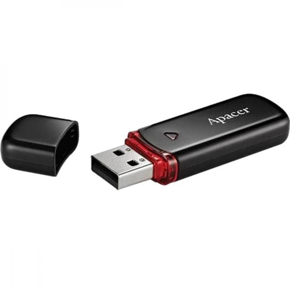 Флеш-накопичувач USB 64GB Apacer AH333 Black (AP64GAH333B-1)