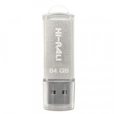 Флеш-накопичувач USB 64GB Hi-Rali Rocket Series Silver (HI-64GBVCSL) Флеш-накопичувач USB 64GB Hi-Rali Rocket Series Silver (HI-64GBVCSL)