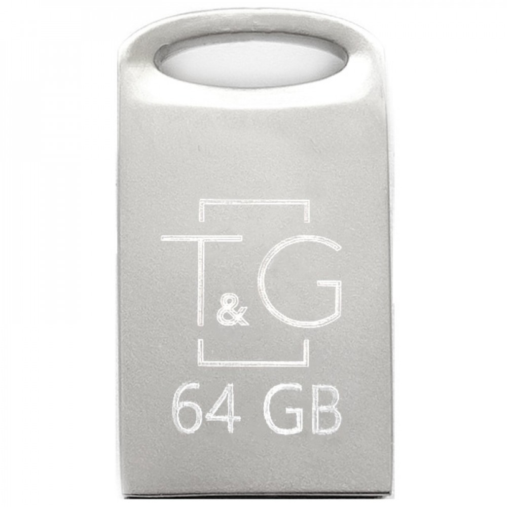 Флеш-накопичувач USB 64GB T&G 105 Metal Series Silver (TG105-64G)