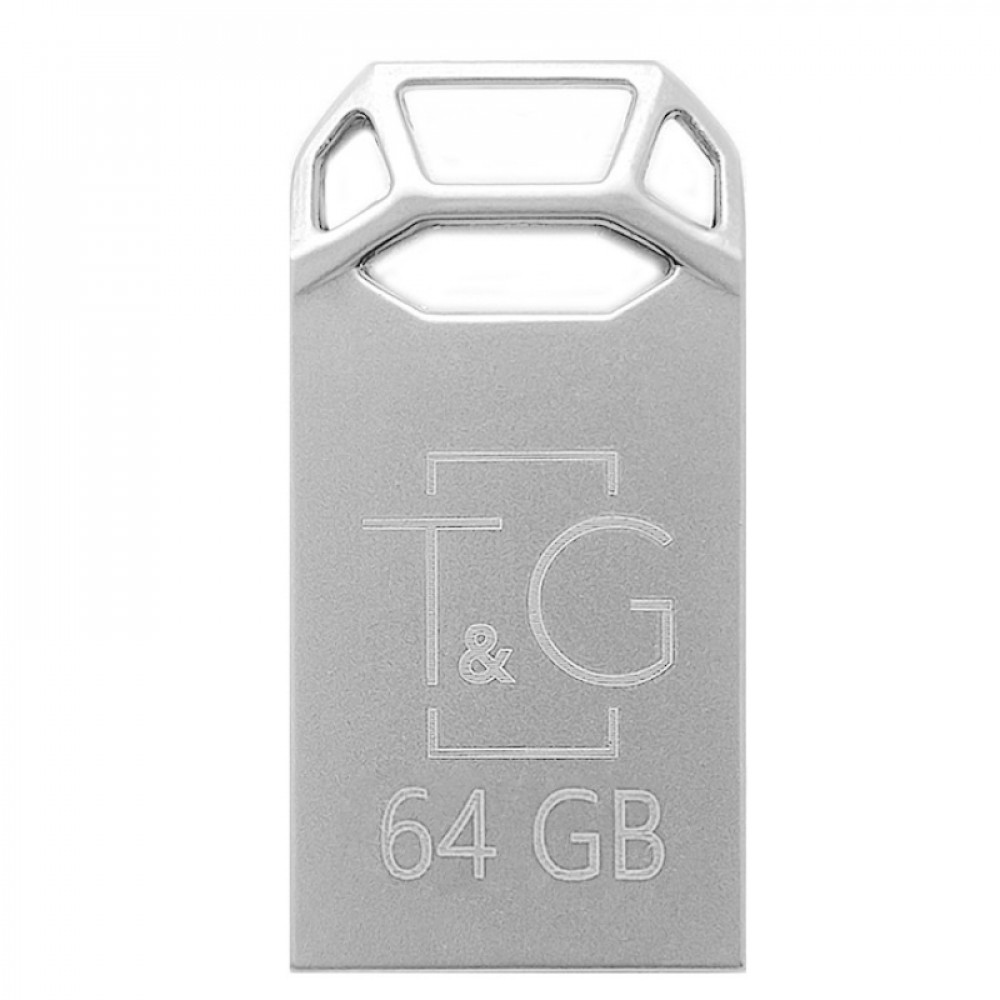 Флеш-накопичувач USB 64GB T&G 110 Metal Series Silver (TG110-64G)