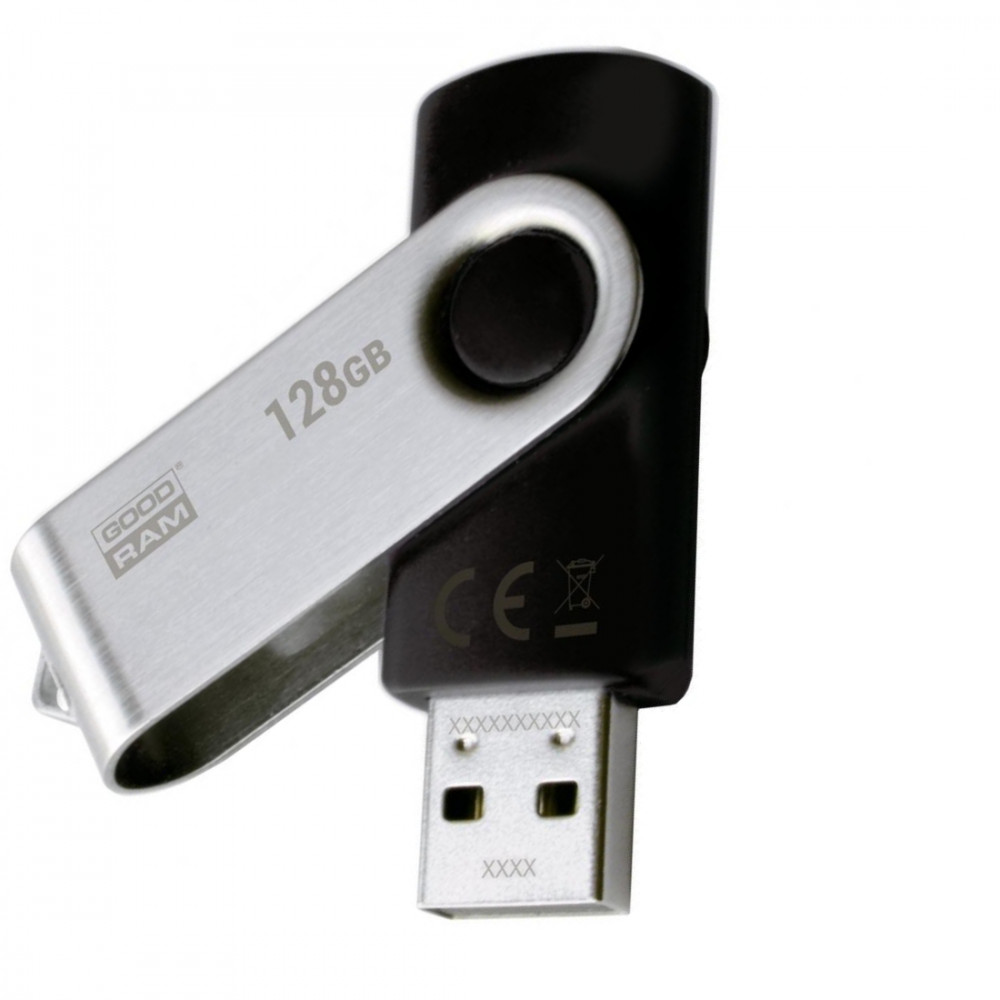 Флеш-накопичувач USB2.0 128GB Goodram UTS2 (Twister) Black (UTS2-1280K0R11)