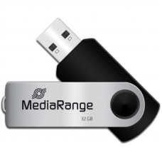Флеш-накопичувач USB2.0 32GB MediaRange Black/Silver (MR911) Флеш-накопичувач USB2.0 32GB MediaRange Black/Silver (MR911)