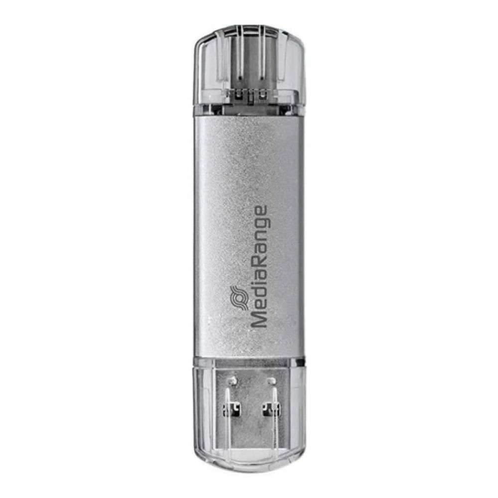 Флеш-накопичувач USB3.0 32GB Type-C MediaRange Silver (MR936)