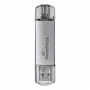 Флеш-накопичувач USB3.0 32GB Type-C MediaRange Silver (MR936)