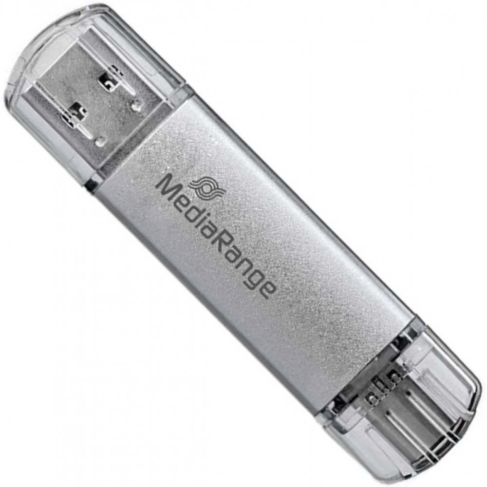 Флеш-накопичувач USB3.0 32GB Type-C MediaRange Silver (MR936)