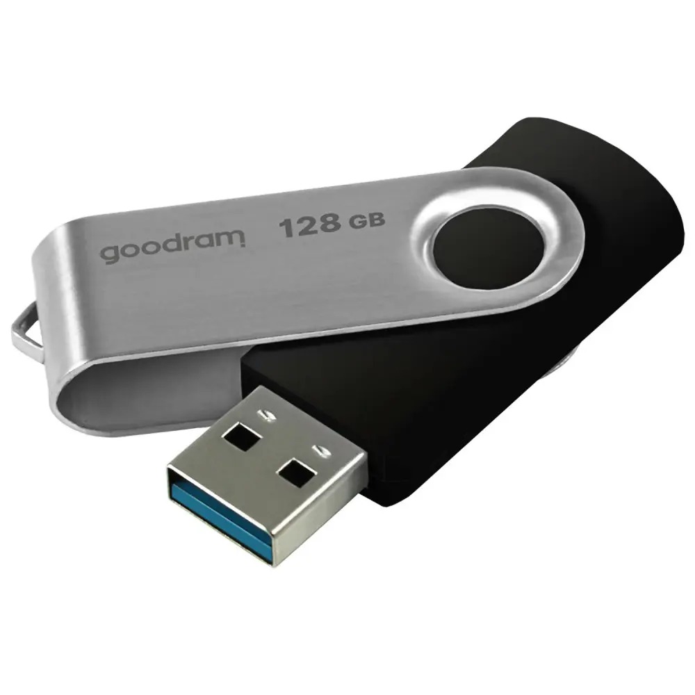 Флеш-накопичувач USB3.2 128GB Goodram UTS3 (Twister) Black (UTS3-1280K0R11)