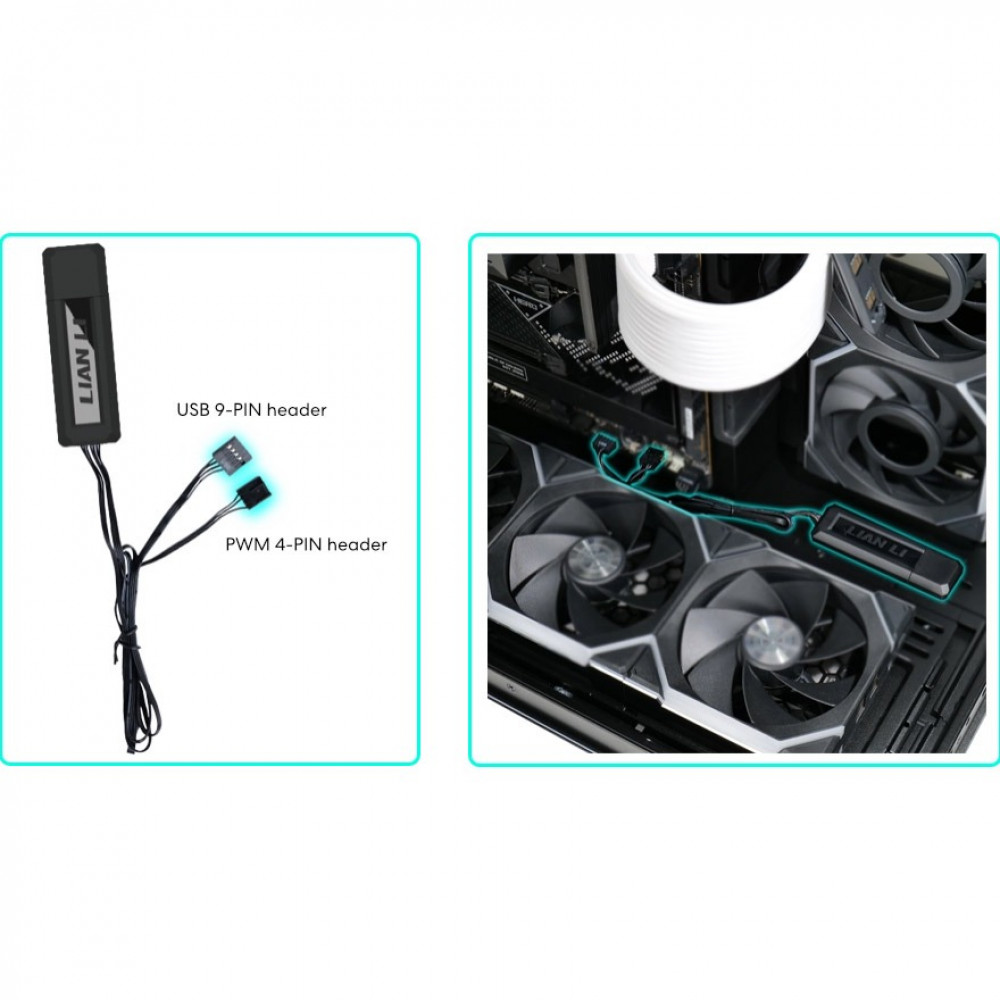 Контролер для вентиляторів Lian Li L-Wireless Controller Black (G89.RF-T-B.01)