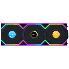 Вентилятор Lian Li Uni Fan SL Wireless LCD 120-3 Black (G99.12SLLCD1W3B.00)