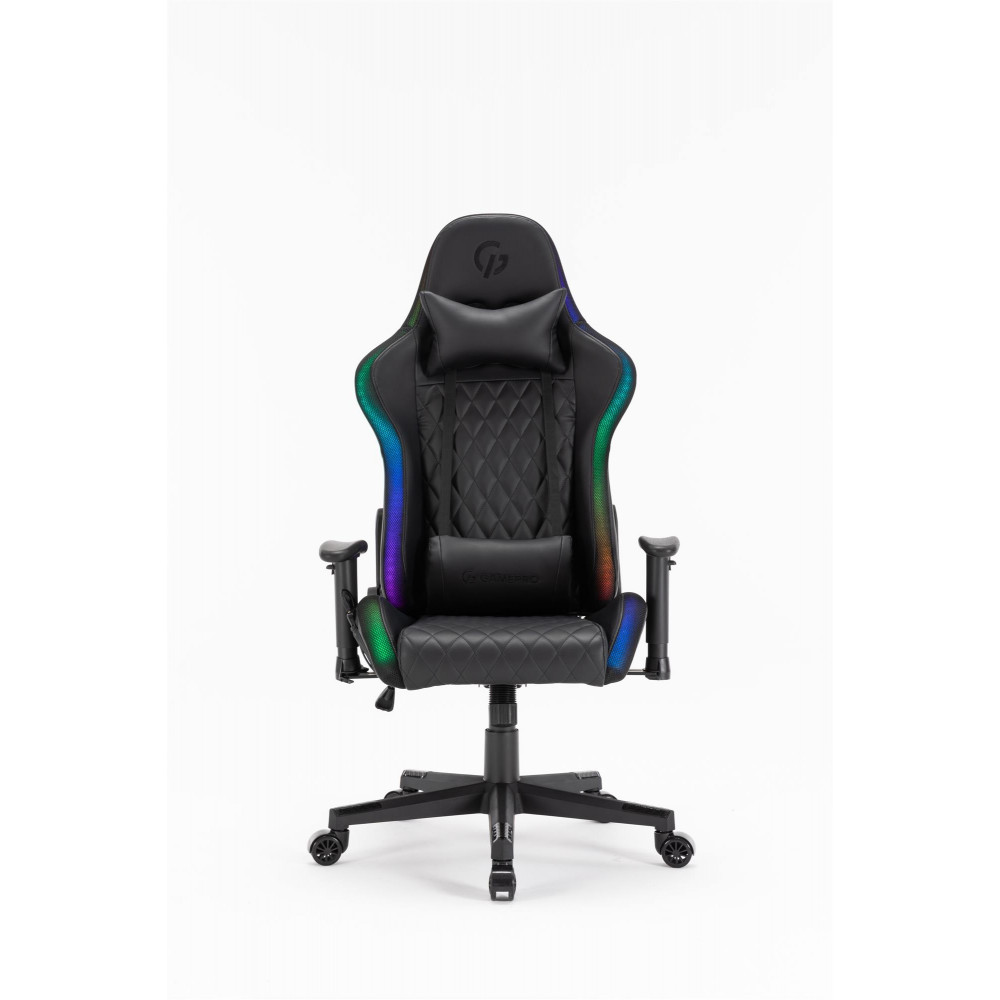 Крісло для геймерів GamePro Hero RGB Black (GC-700-Black)