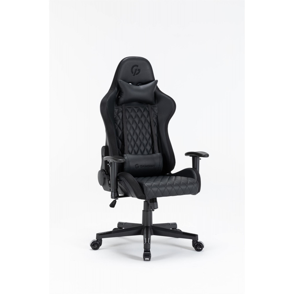 Крісло для геймерів GamePro Hero RGB Black (GC-700-Black)