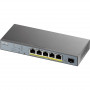 Комутатор для відеоспостереження ZYXEL GS1350-6HP (GS1350-6HP-EU0101F)