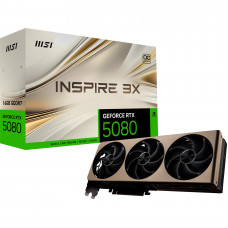 Відеокарта GF RTX 5080 16GB GDDR7 Inspire 3X OC MSI (GeForce RTX 5080 16G INSPIRE 3X OC)