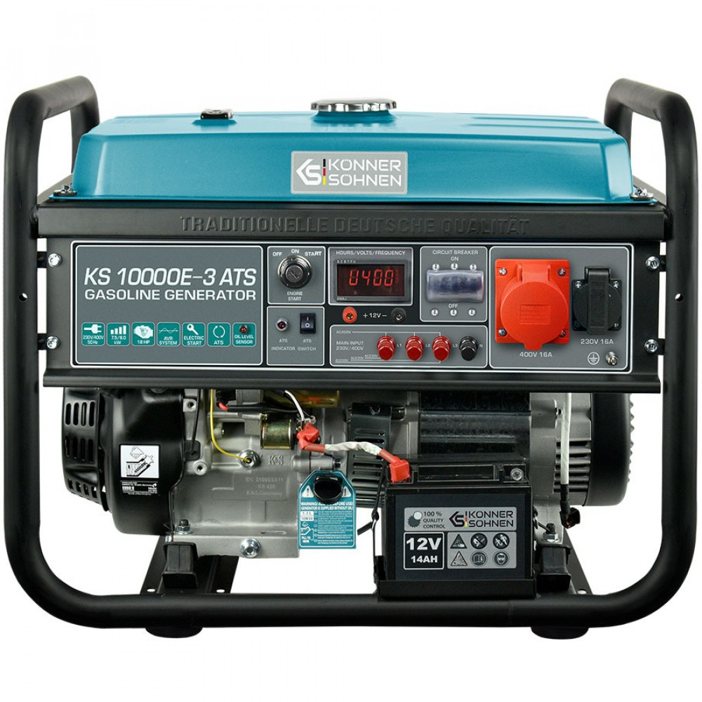 Генератор бензиновий Konner&Sohnen KS 10000E-3 ATS