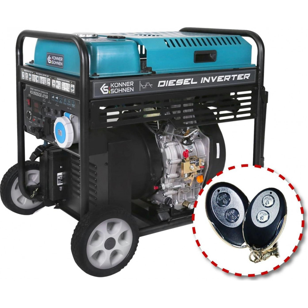 Генератор дизельний інверторний Konner&Sohnen KS 9500iDE ATSR
